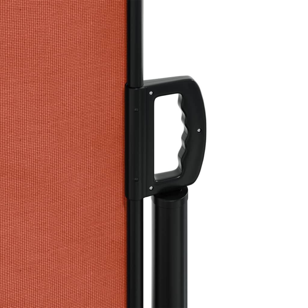 Retractable side awning terracotta 200x600 cm