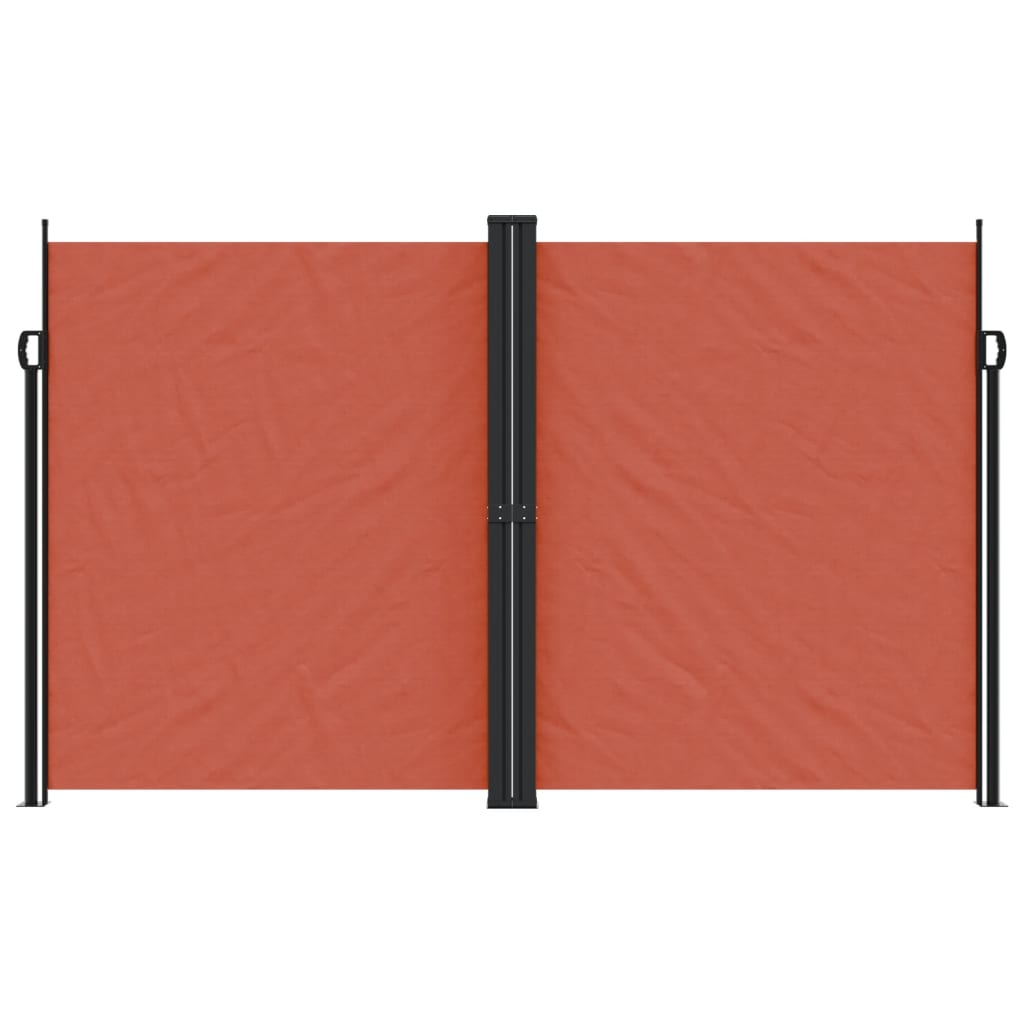 Retractable side awning terracotta 200x600 cm