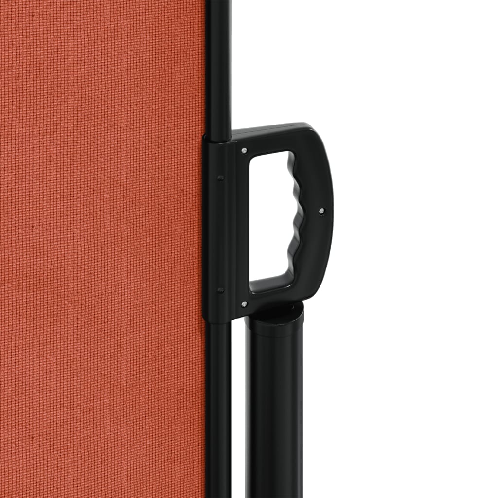 Retractable side awning terracotta 200x600 cm