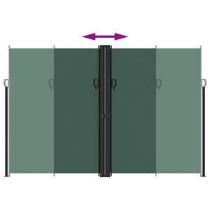 Retractable side awning 220x1000 cm dark green