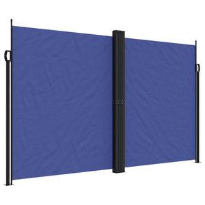 Retractable side awning blue 200x1200 cm