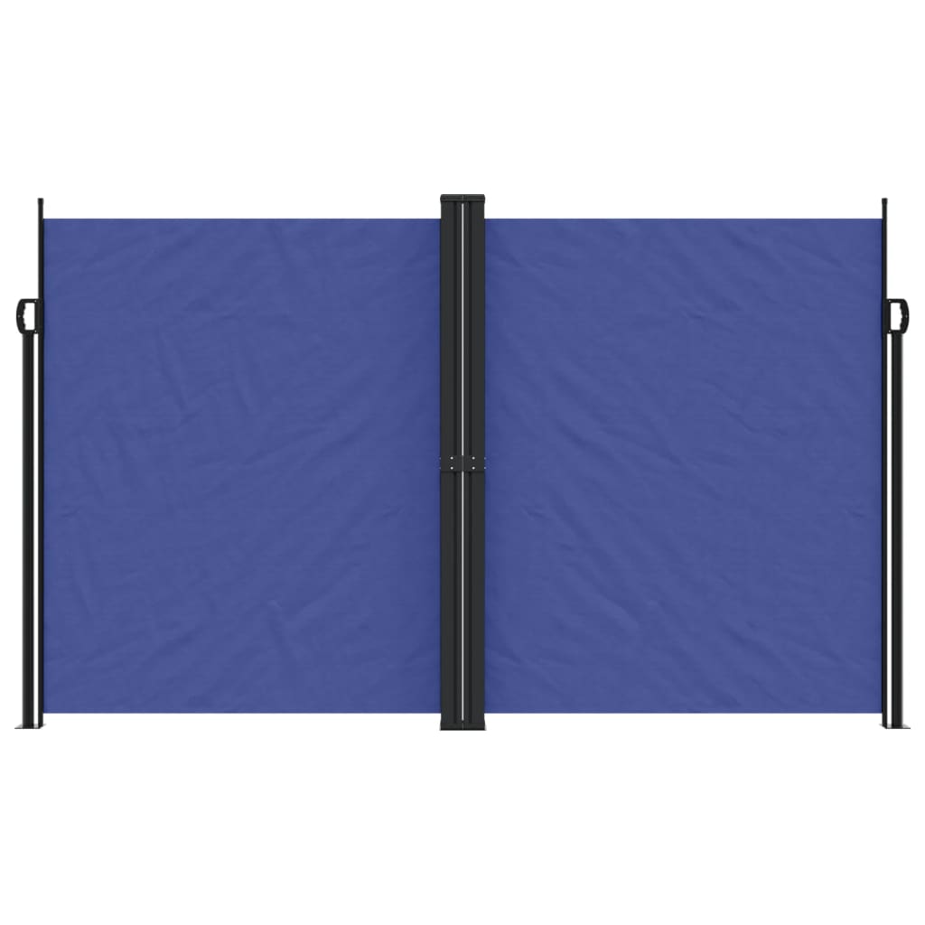 Retractable side awning blue 200x1200 cm