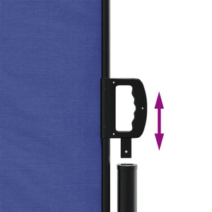 Retractable side awning blue 200x1200 cm