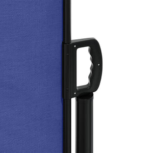Retractable side awning blue 200x1200 cm