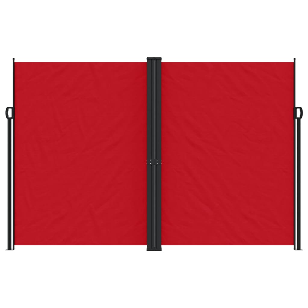 Retractable side awning 220x1200 cm red