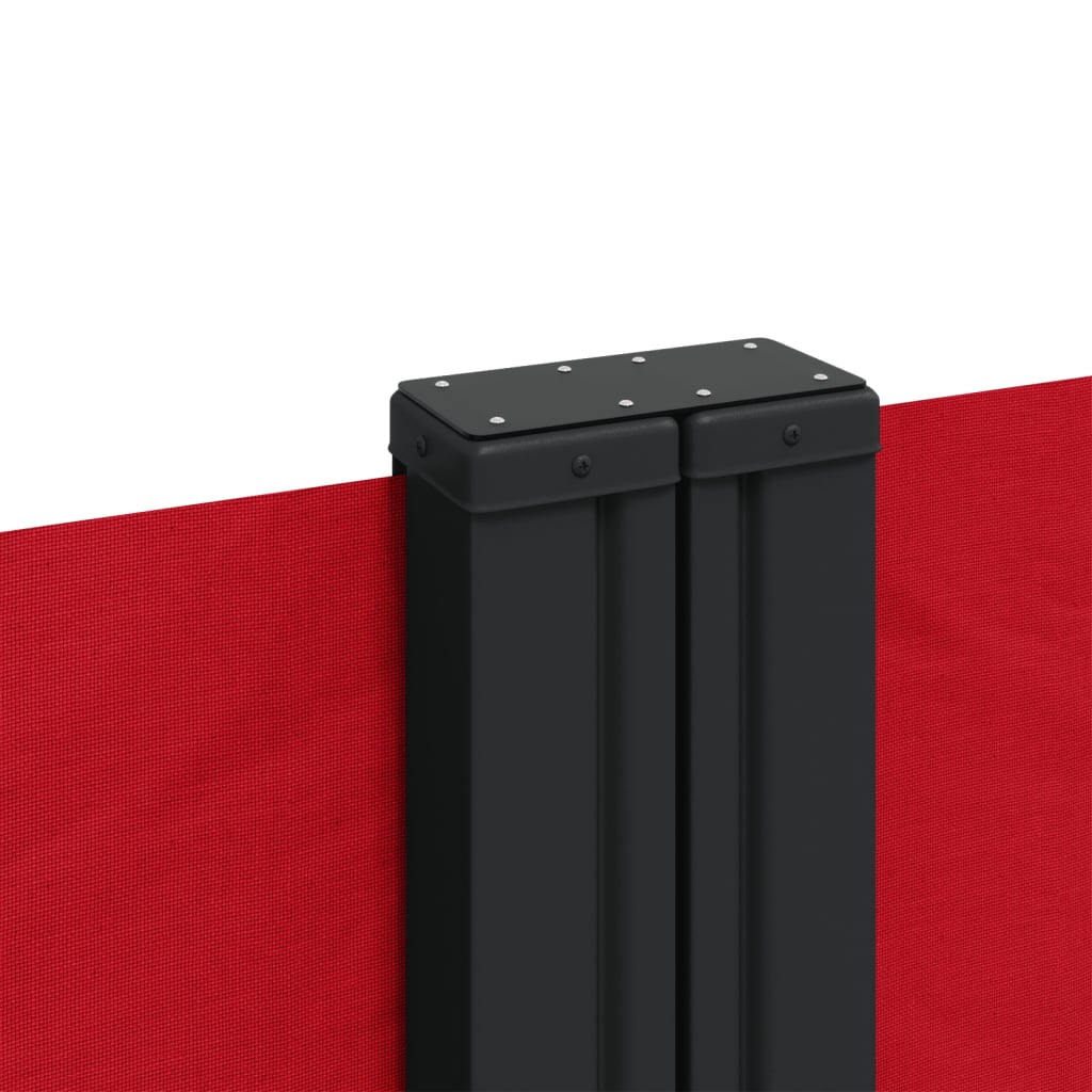Retractable side awning 220x1200 cm red