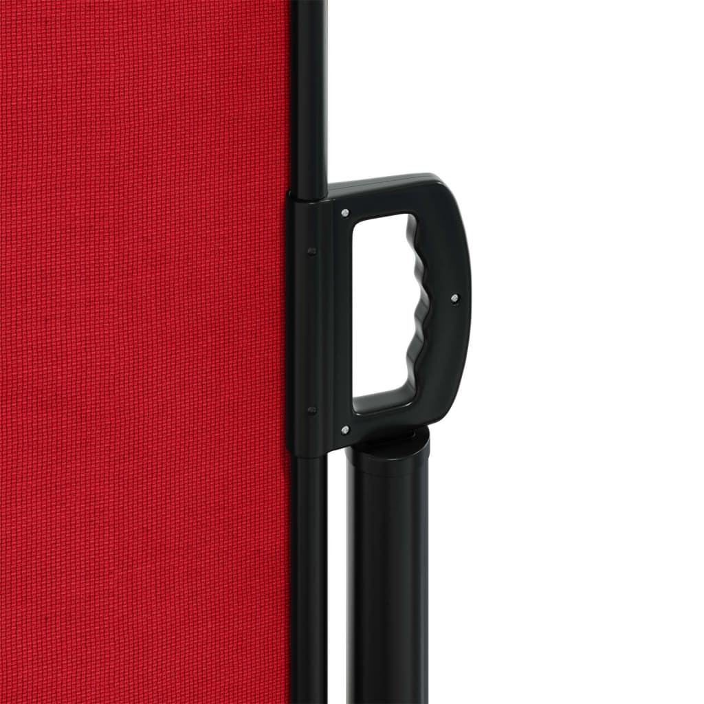 Retractable side awning 220x1200 cm red