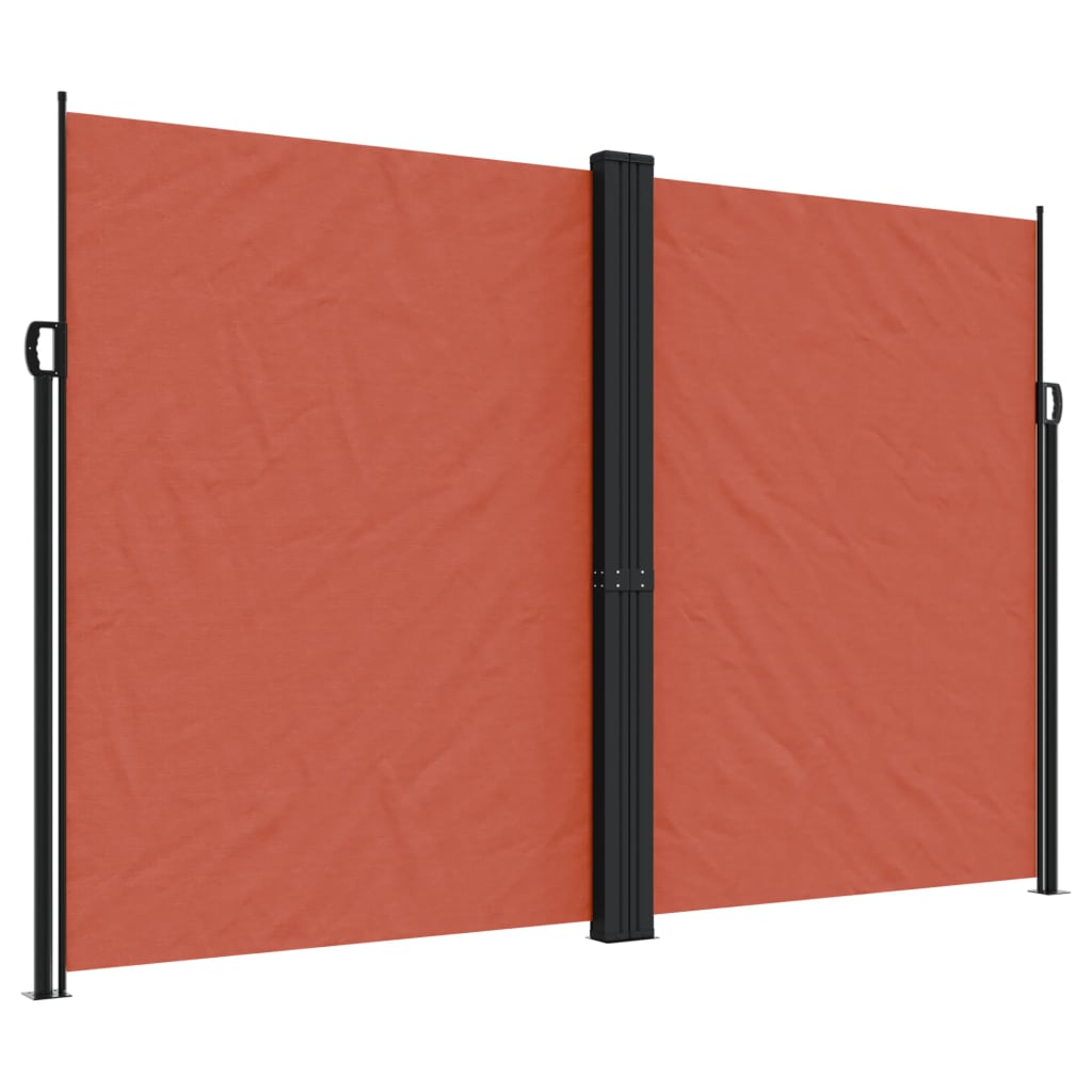 Retractable side awning 220x1200 cm terracotta