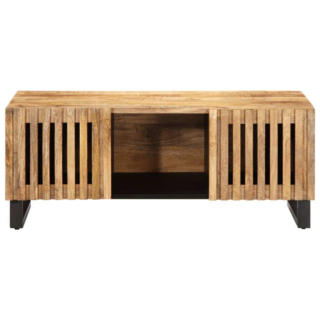 Coffee table 100x55x40 cm rough solid mango wood
