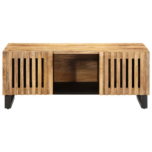 Coffee table 100x55x40 cm rough solid mango wood