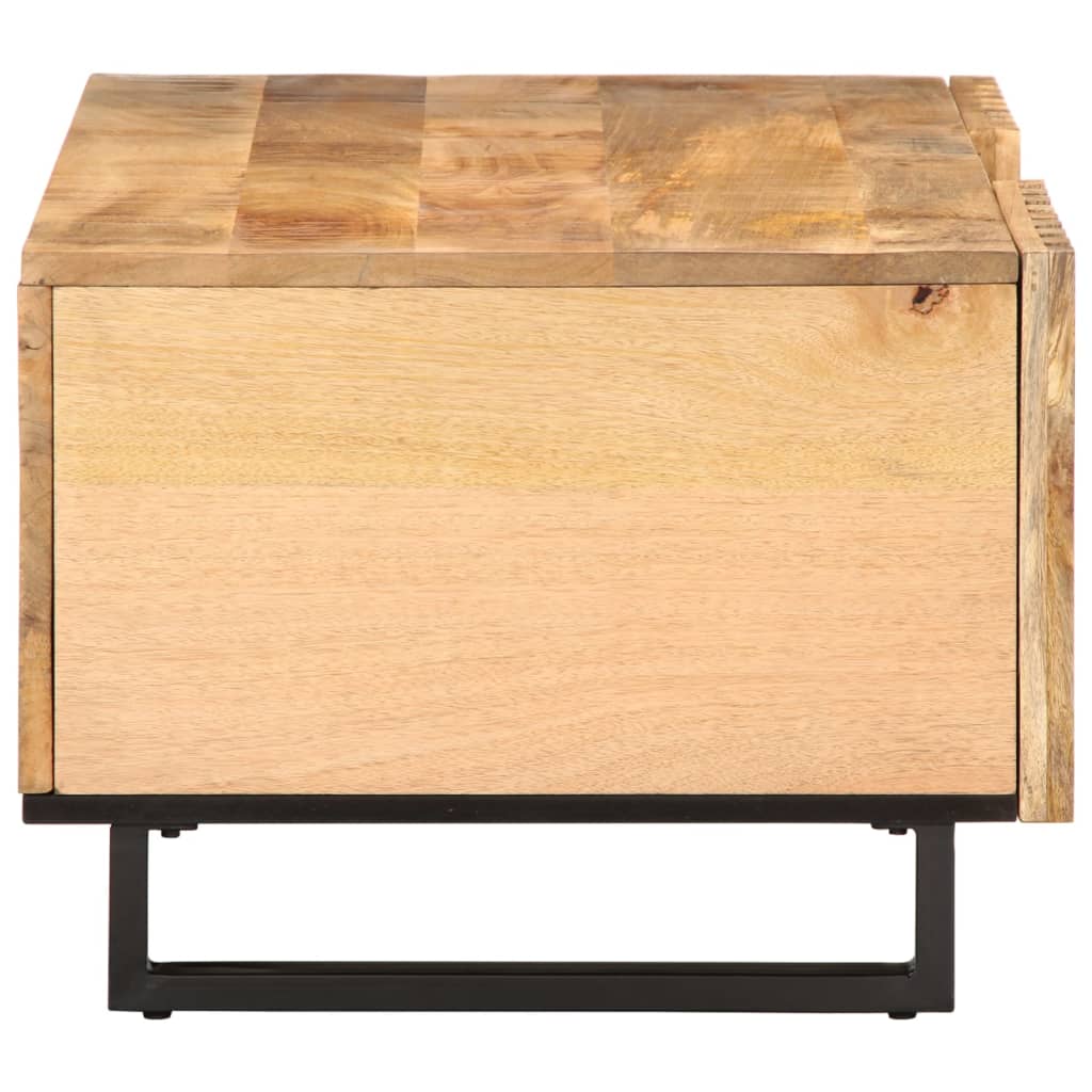 Coffee table 100x55x40 cm rough solid mango wood