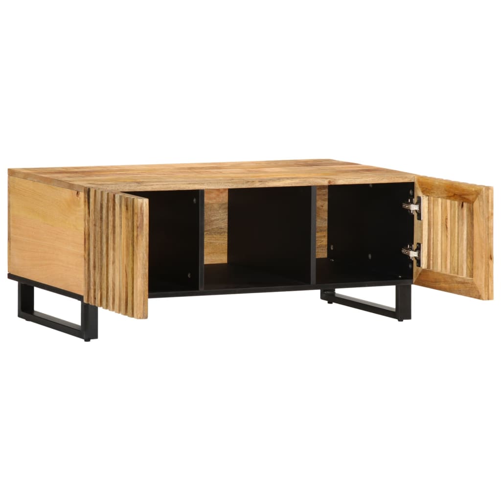 Coffee table 100x55x40 cm rough solid mango wood