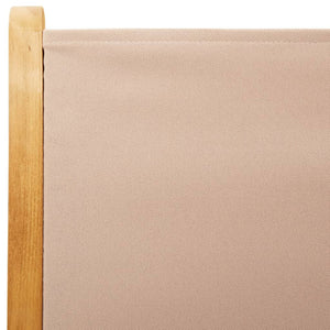 Garden armchairs 4 pieces grey-brown fabric and solid wood