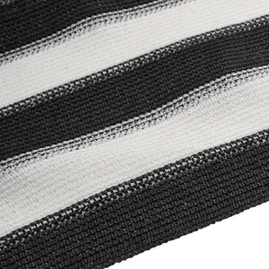 Skjermnett antrasitt og hvit 1,2x10 m HDPE 75 g/m²