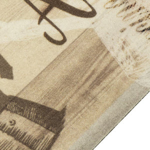 Kitchen rug washable Coffee brown 60x300 cm velvet
