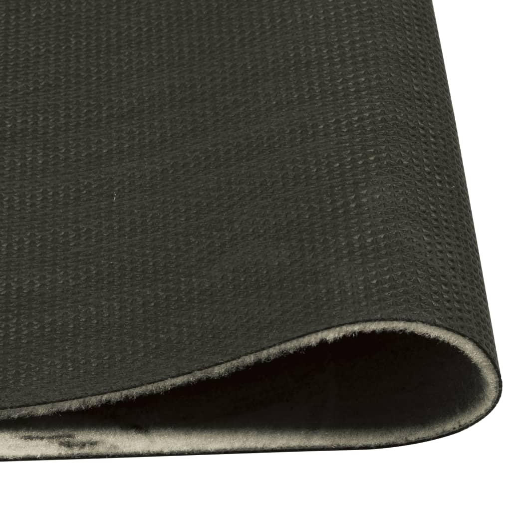 Kitchen rug washable Coffee brown 60x300 cm velvet