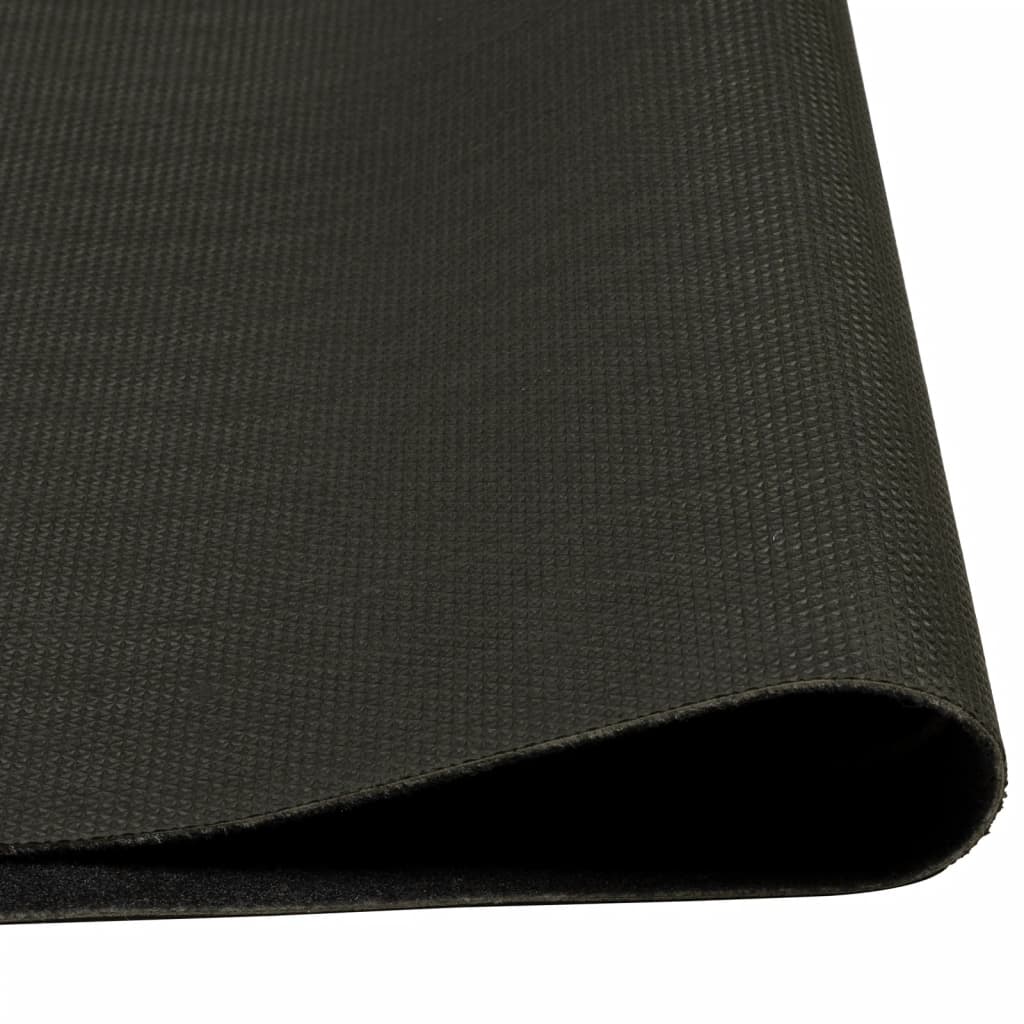 Kitchen rug washable Cup black 60x180 cm velvet