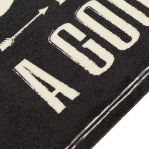 Kitchen rug washable Coffee text 60x180 cm velvet