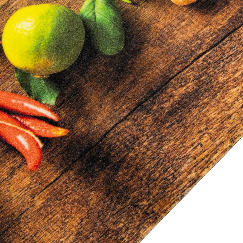 Kitchen rug washable spices 60x180 cm velvet