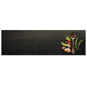 Kitchen rug washable spices 45x150 cm velvet