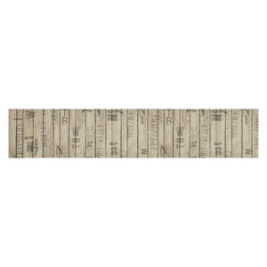 Kitchen rug washable Fence 60x300 cm velvet