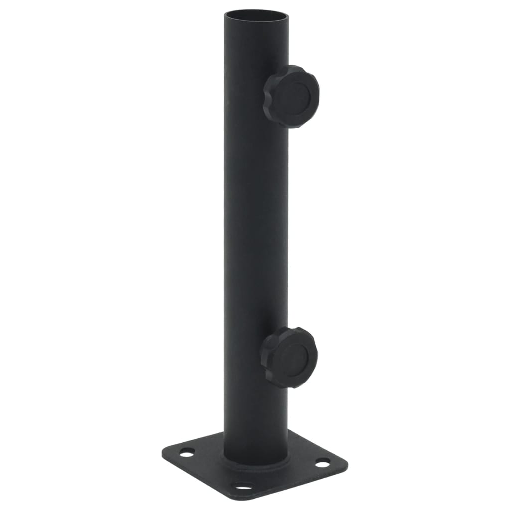 Parasol base for Ø32/34/38 mm pole matt black steel