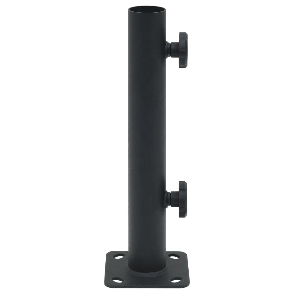 Parasol base for Ø32/34/38 mm pole matt black steel
