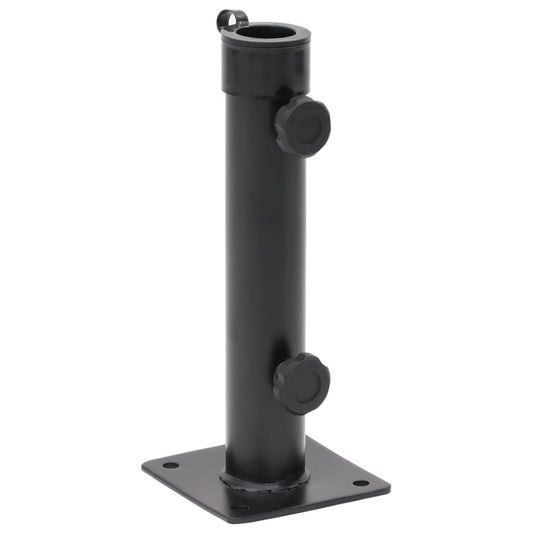 Parasol base for Ø38/48 mm pole, matt black steel