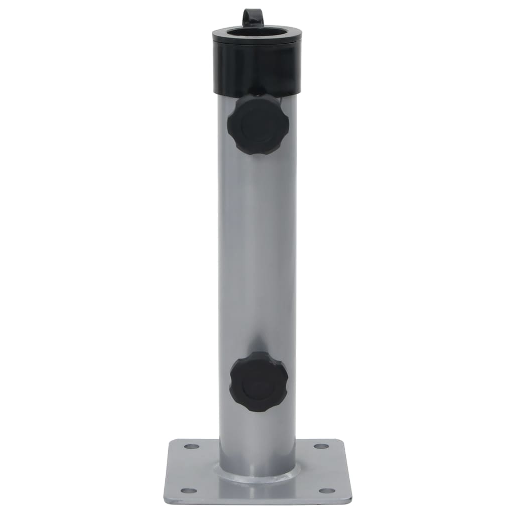 Parasol base for Ø38/48 mm pole silver steel