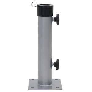 Parasol base for Ø38/48 mm pole silver steel