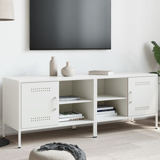 Bedside table 2 pcs white 68x39x50.5 cm steel