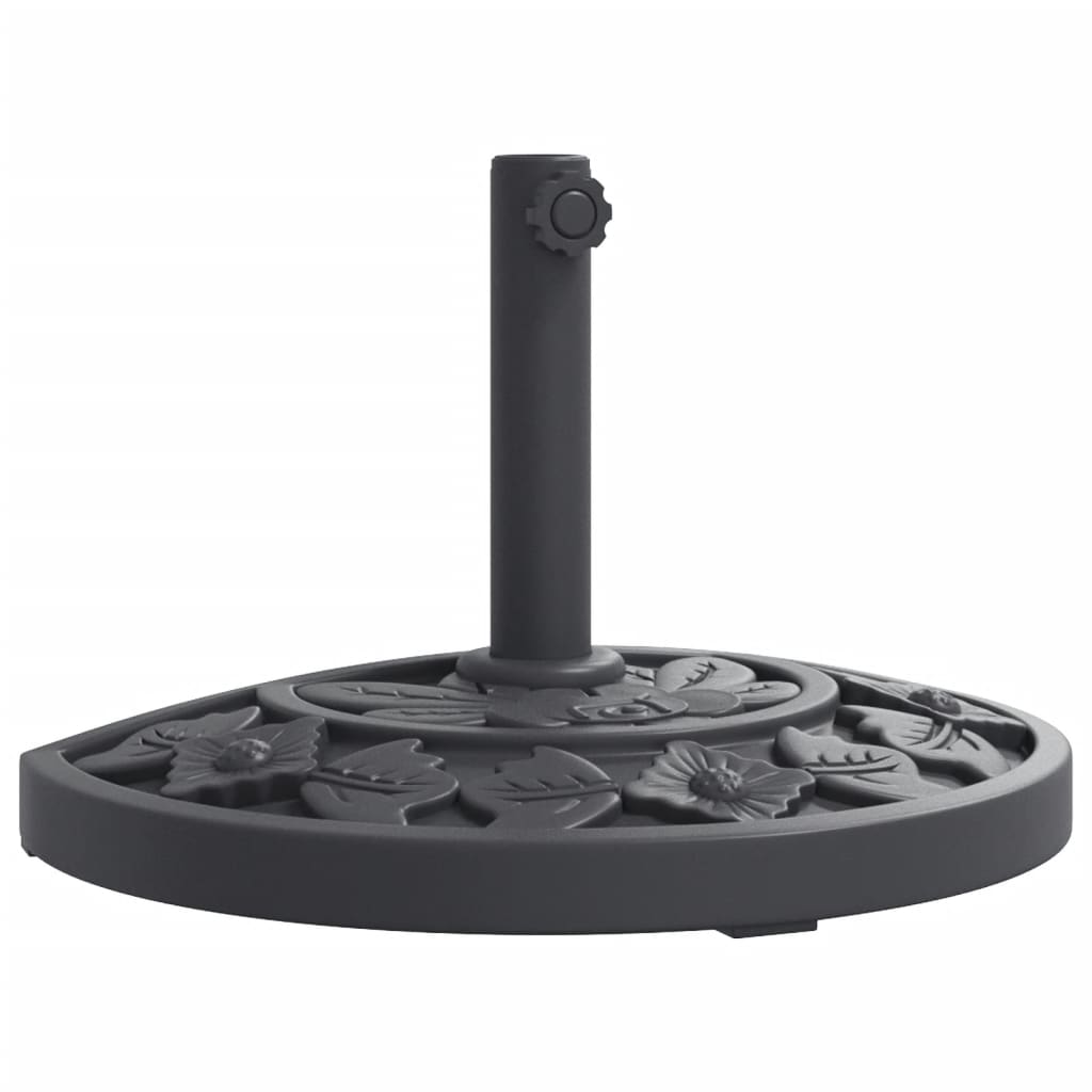 Parasol foot for Ø38 / 48 mm rods 9 kg semi-round