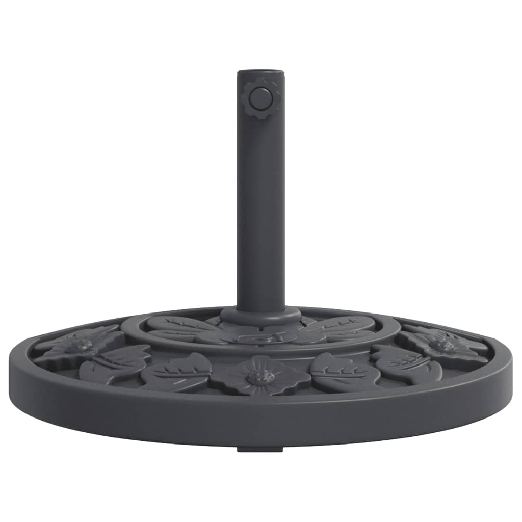 Parasol foot for Ø38 / 48 mm rods 9 kg semi-round