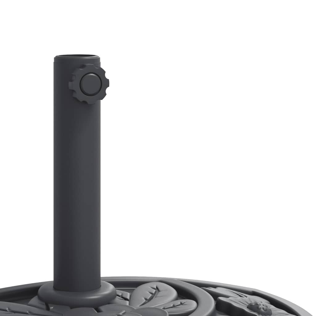 Parasol foot for Ø38 / 48 mm rods 9 kg semi-round
