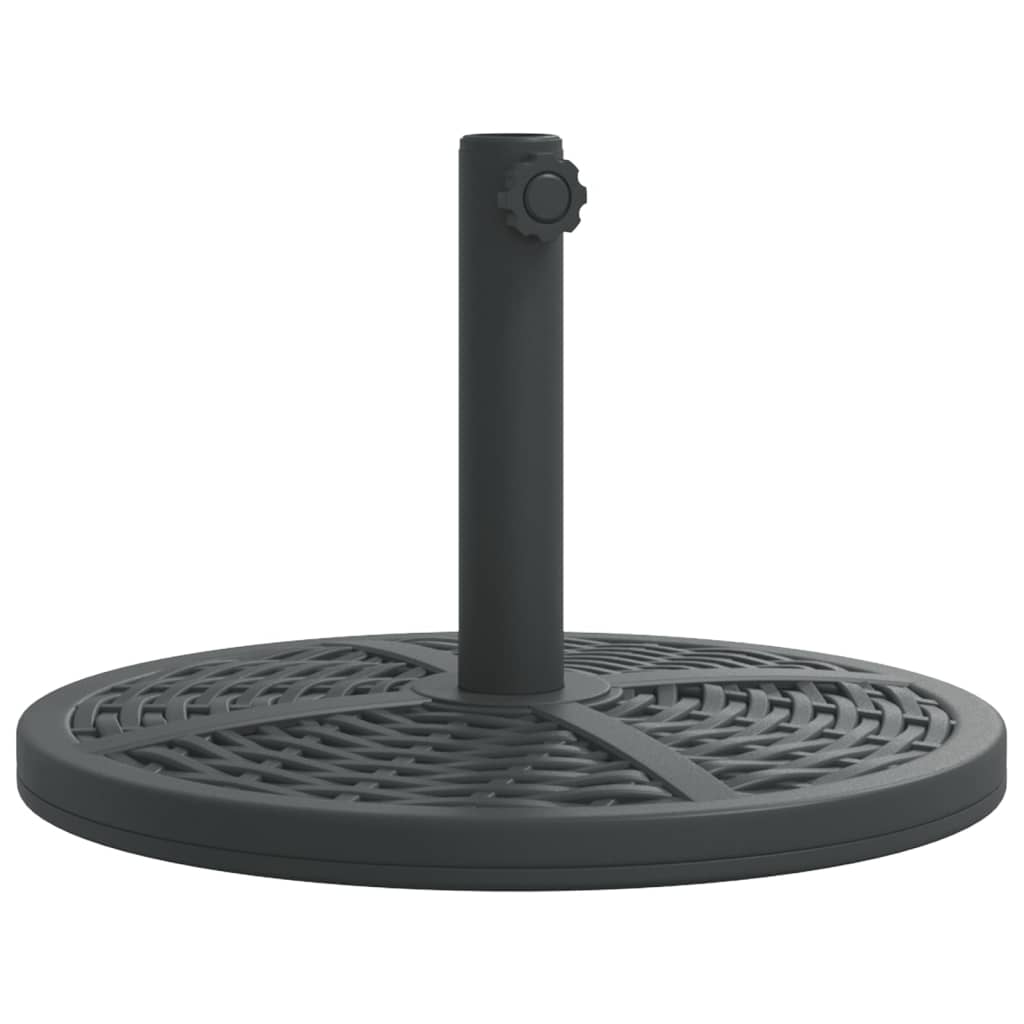 Parasol base for Ø38 / 48 mm poles 12 kg round