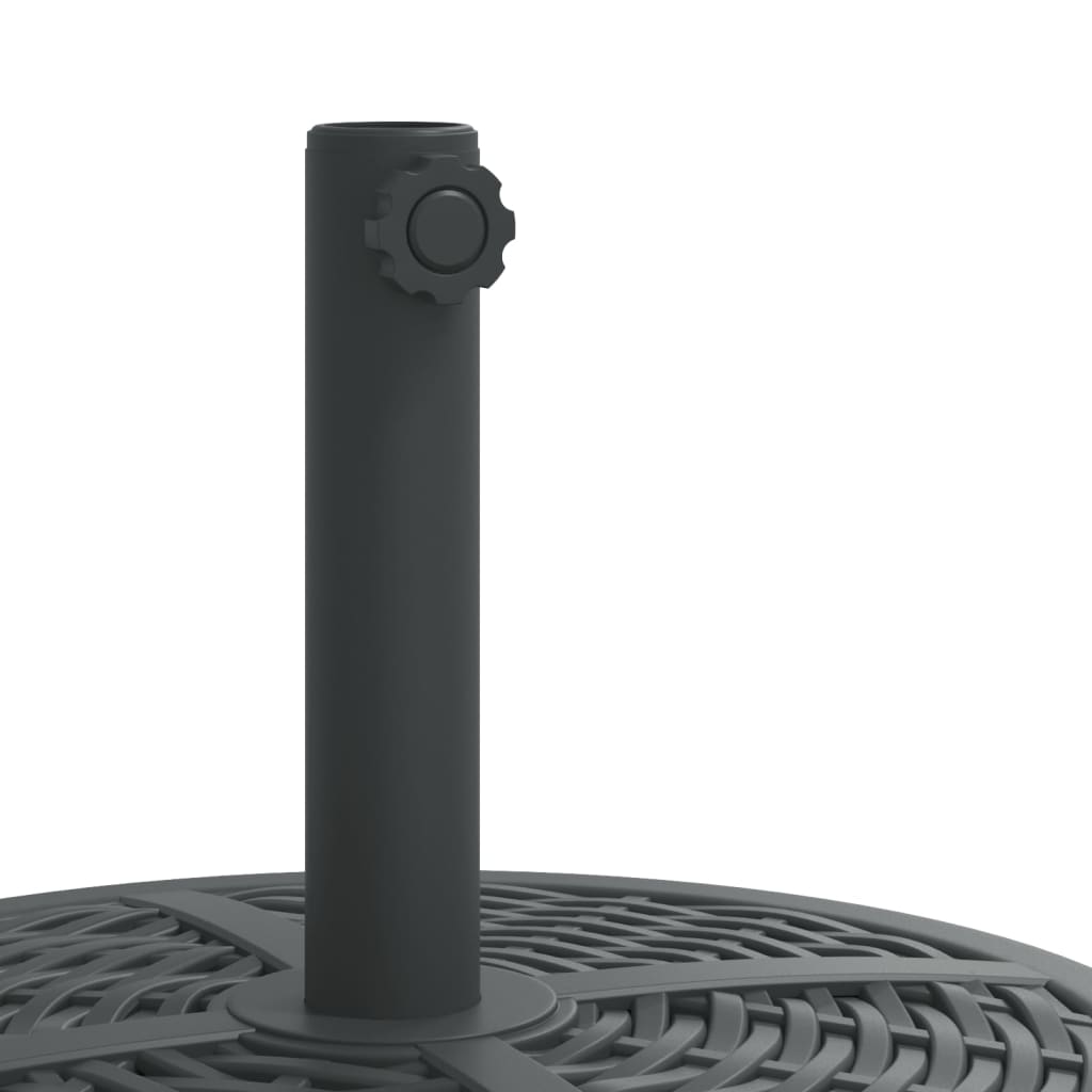 Parasol base for Ø38 / 48 mm poles 12 kg round