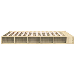 Bed frame sonoma oak 180x200 cm engineered wood
