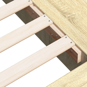 Bed frame sonoma oak 180x200 cm engineered wood