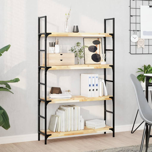 Floating shelf 100x20x4 cm untreated solid acacia wood