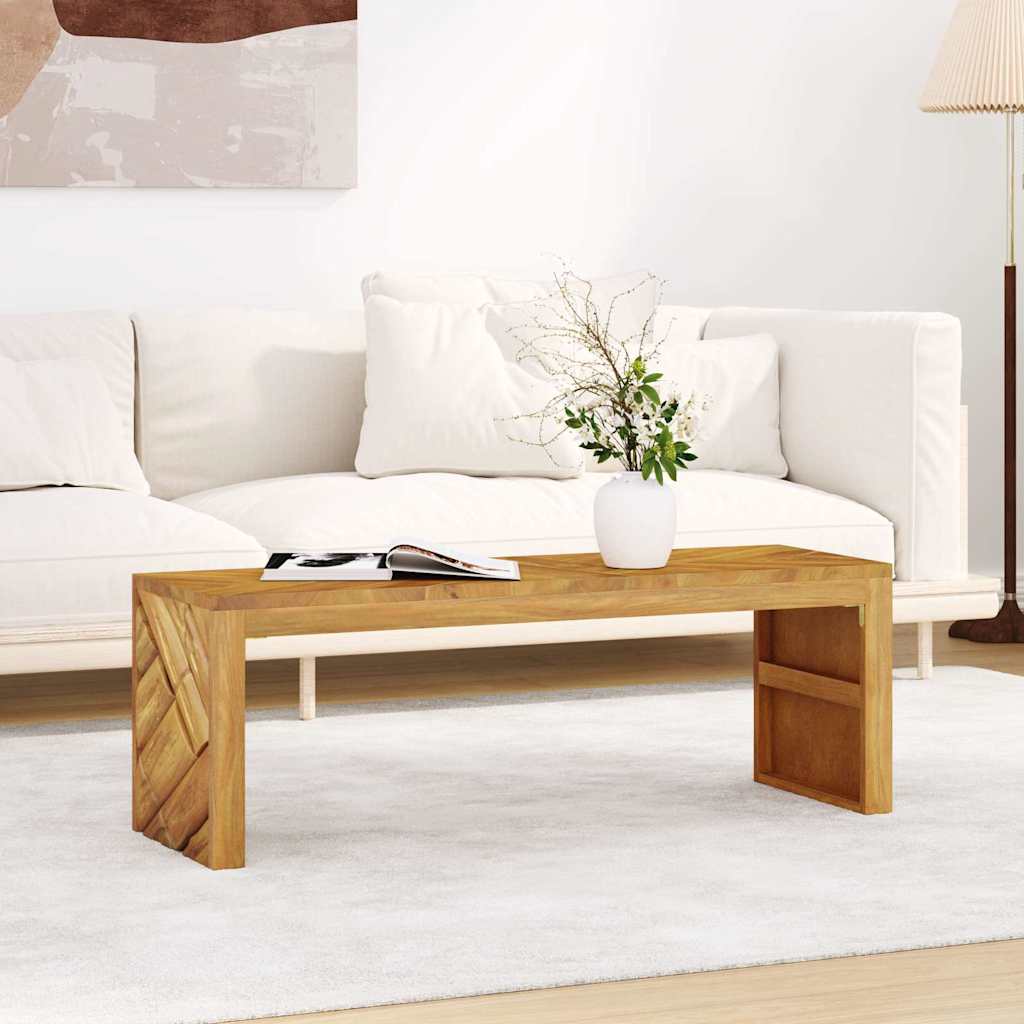 Coffee table 110x35x38 cm solid teak