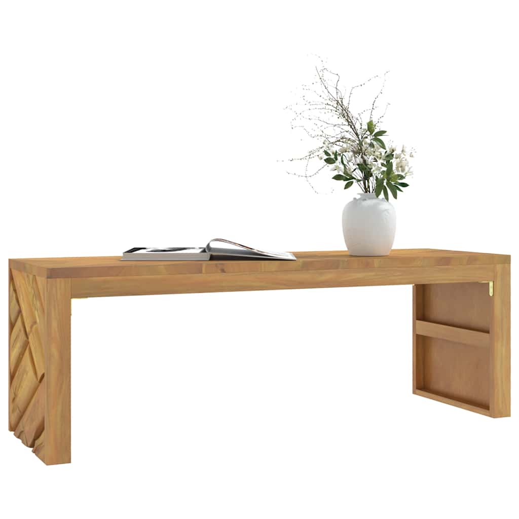 Coffee table 110x35x38 cm solid teak