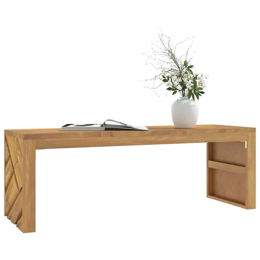Coffee table 110x35x38 cm solid teak