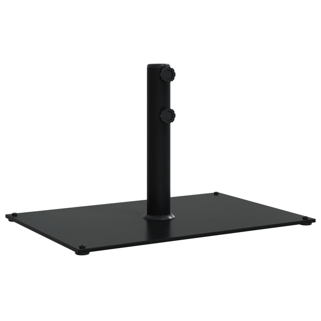 Parasol base for Ø32/38/48 mm poles 15 kg rectangular