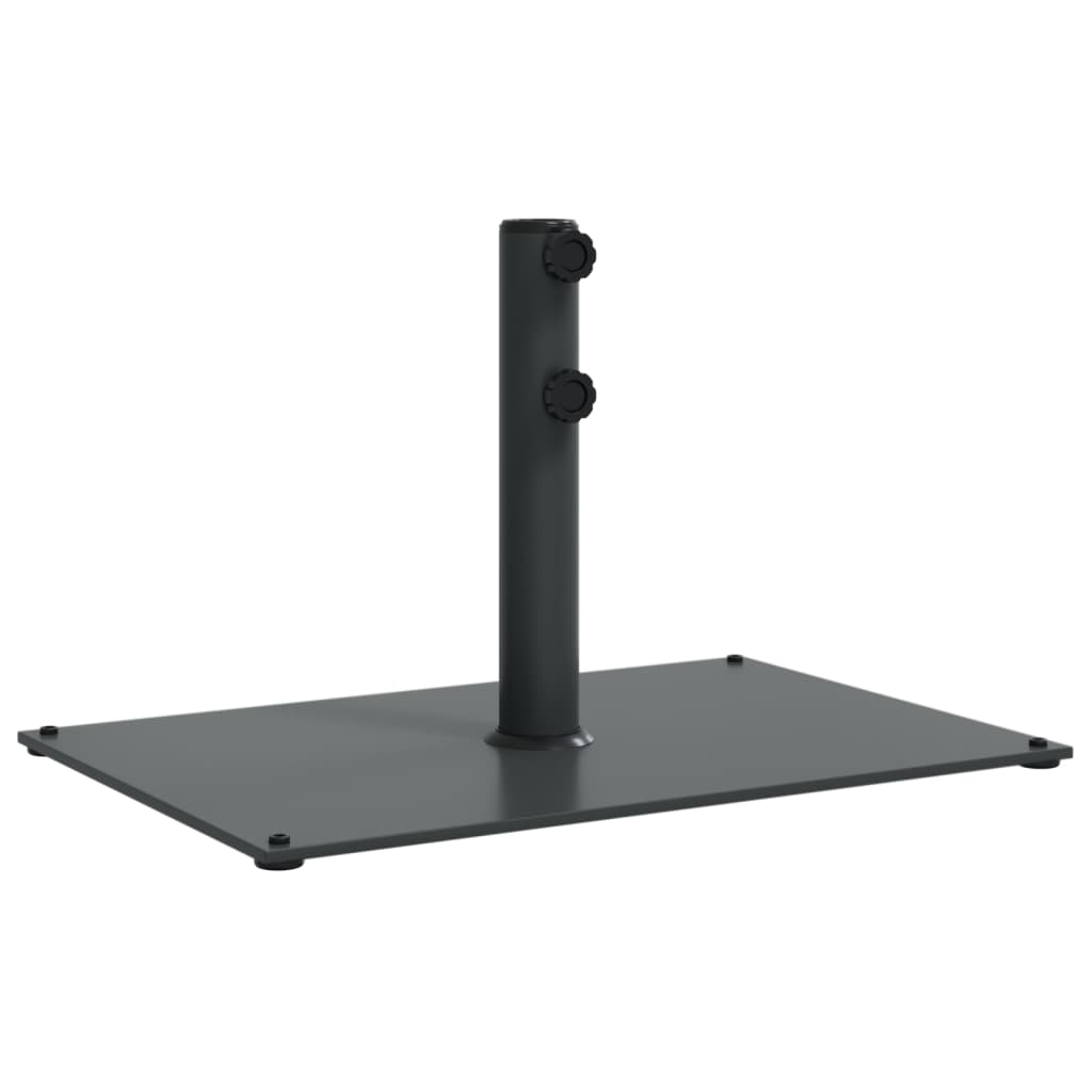 Parasol base for Ø32/38/48 mm poles 15 kg rectangular