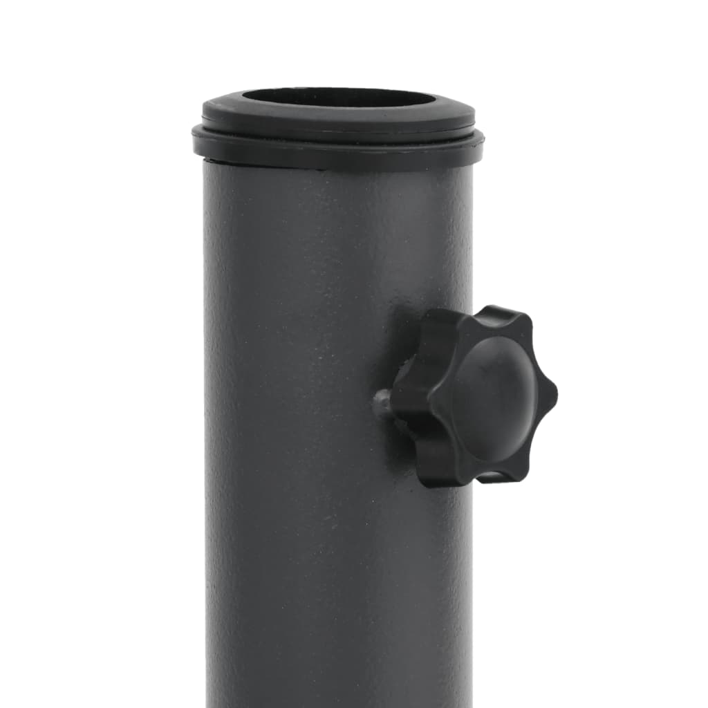 Parasol base for Ø32/38/48 mm poles 15 kg rectangular