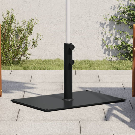 Parasol base for Ø32/38/48 mm poles 15 kg rectangular