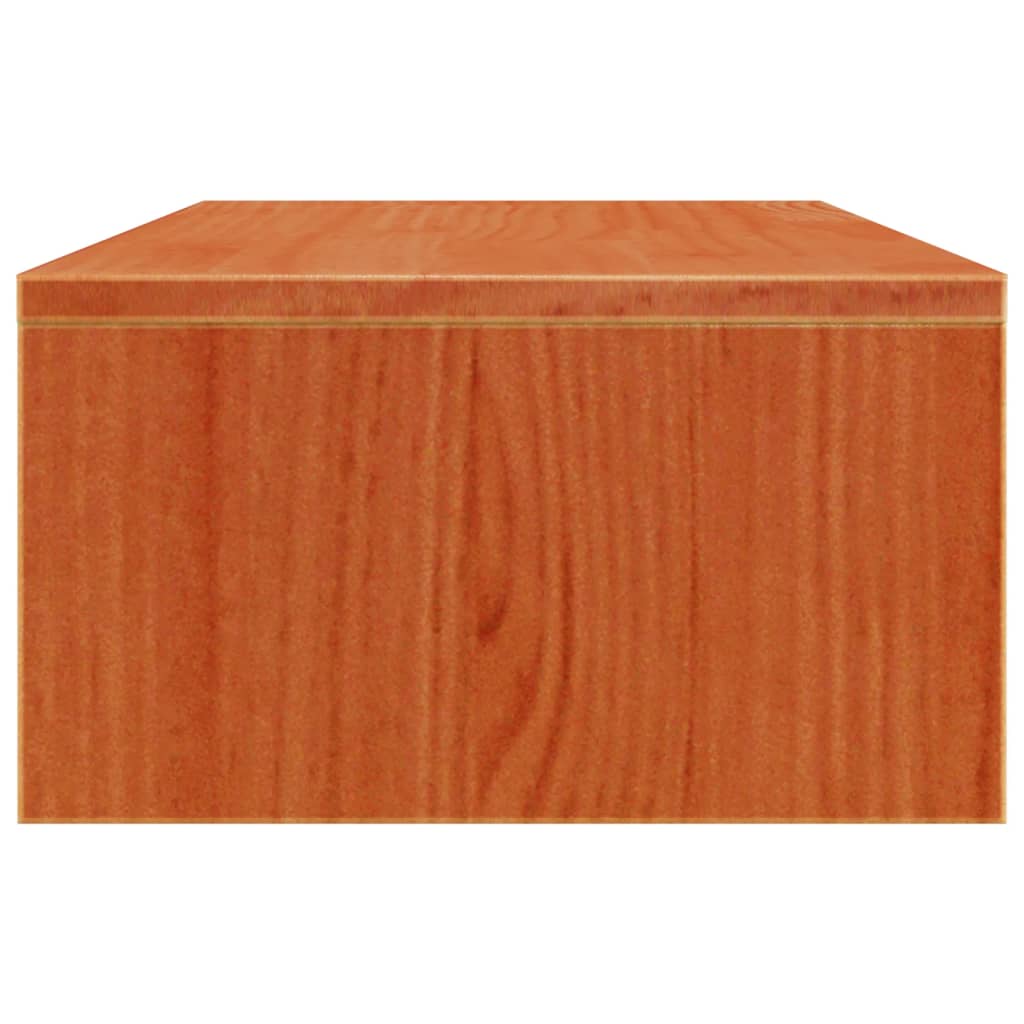 Monitor stand wax brown 50x27x15 cm solid pine wood