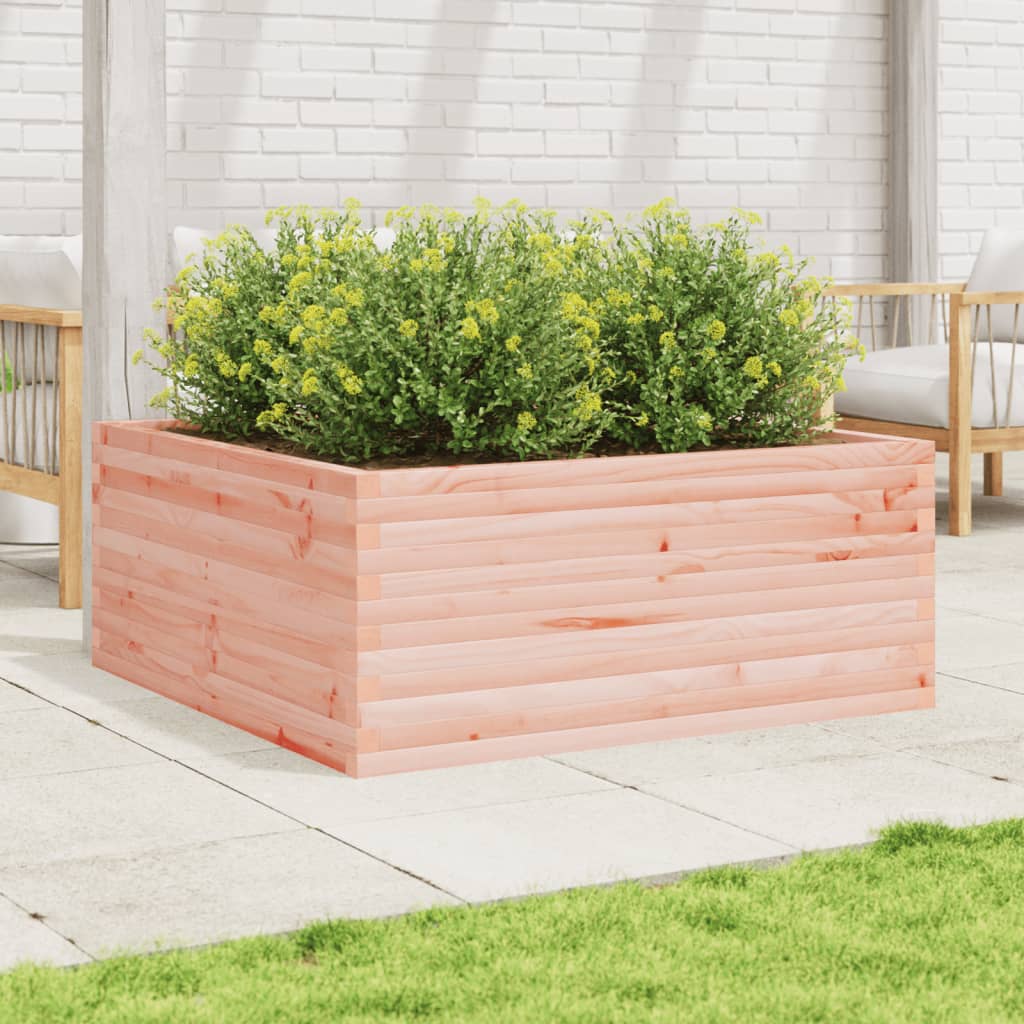 Planter 110x110x46 cm solid Douglas fir