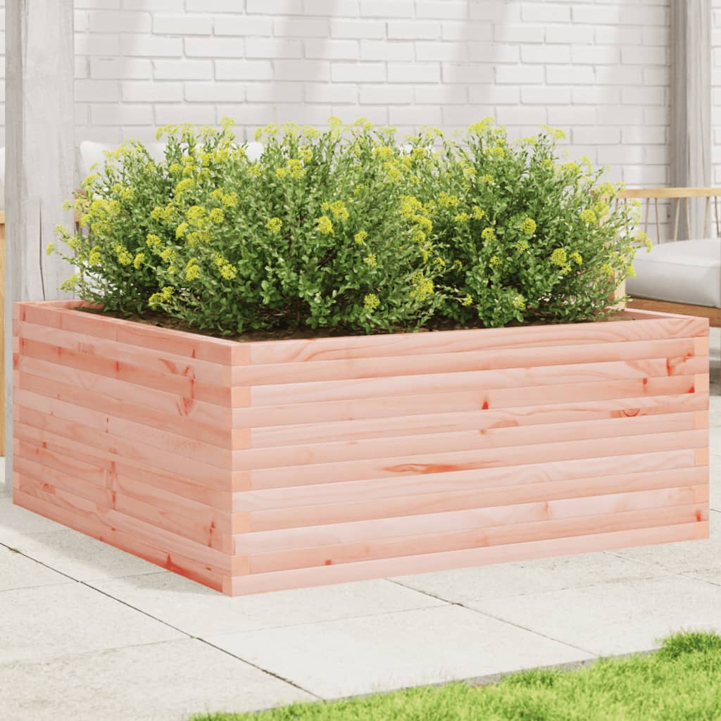 Planter 110x110x46 cm solid Douglas fir