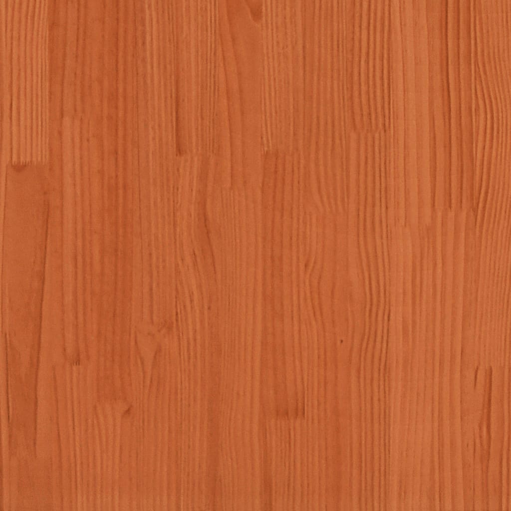Planter box wax brown 110x40x46 cm solid pine wood